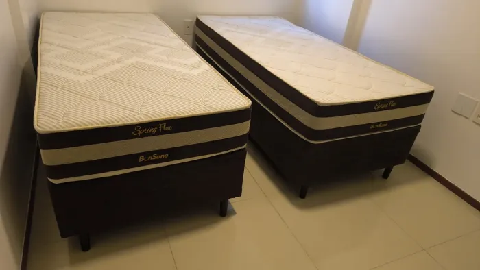 Conjunto box solteiro bon sono molas ensacadas