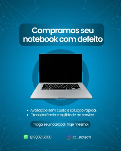 Notebook Defeito