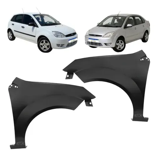 Par Paralama Ford Fiesta 2003 2004 2005 2006 2007 Novo