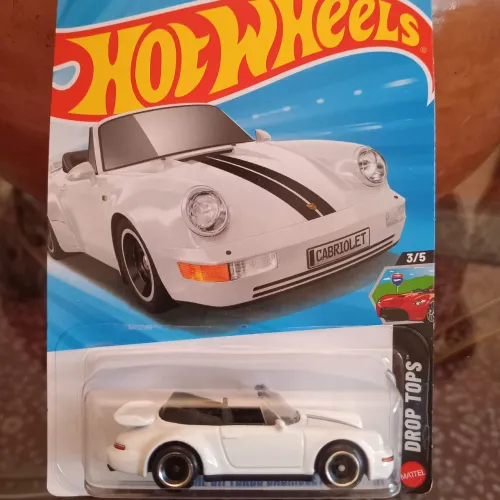 Hot wheels porsche 911 turbo cabriolet branco