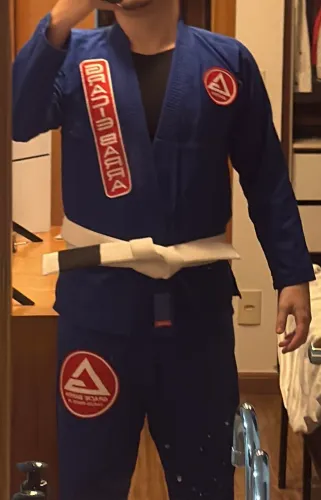Kimono Gracie Barra Azul A1 - Original - Tecido Leve