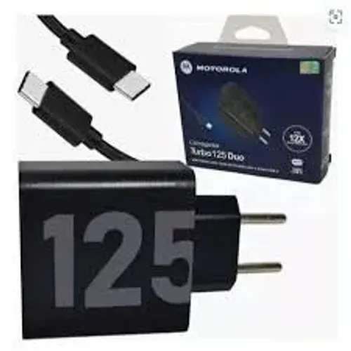 Carregador Original Motorola 125w Super Turbo Bivolt Lacrado
