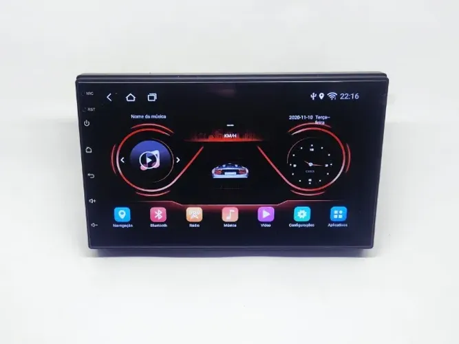Multimídia Android 7 polegadas 2din 3gb ram 32gb GPS Carplay