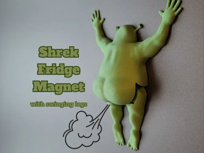 Imã magnético de geladeira Shrek