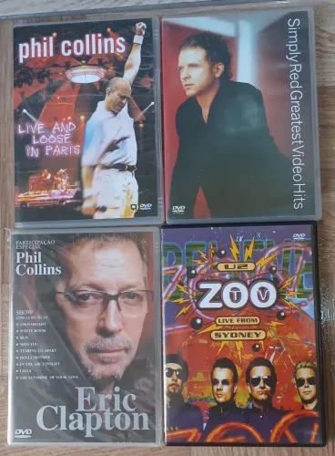 Combo 4 dvds shows internacionais