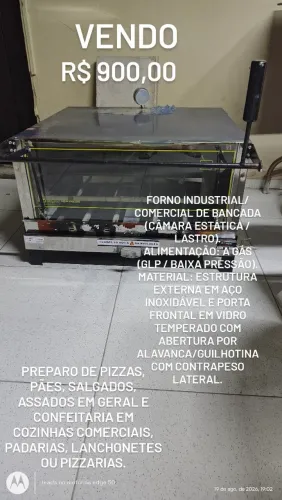 vendo forno industrial