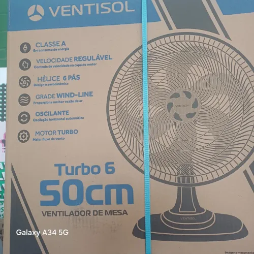 Ventilador na caixa