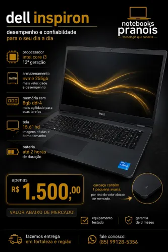 Dell inspiron core i3 12ª geração