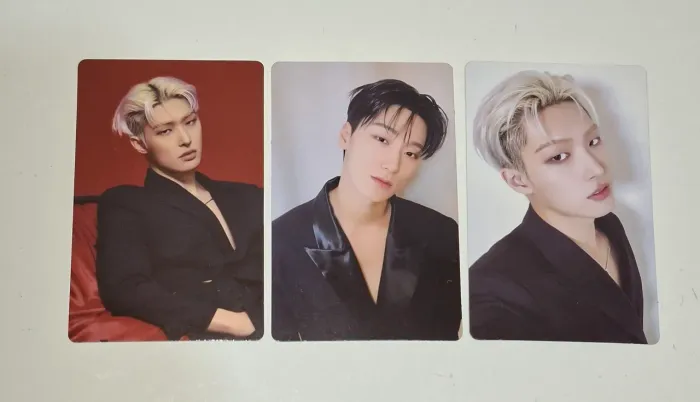 Photocards ATEEZ Mingi e San - Golden Hour Part.1 Diary Oficiais.