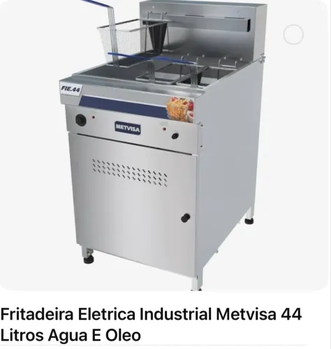 VENDE-SE FRITADEIRA INDUSTRIAL NOVA 18.000 Marca-METVISA