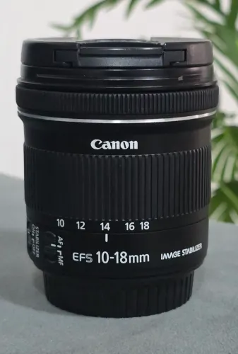 LENTE CANON EFS 10-18MM IS STM IMPECÁVEL