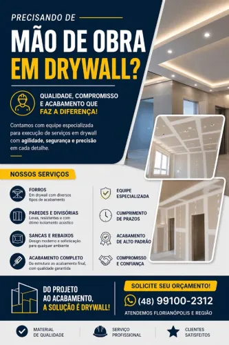 Forro Drywall / Paredes Drywall 