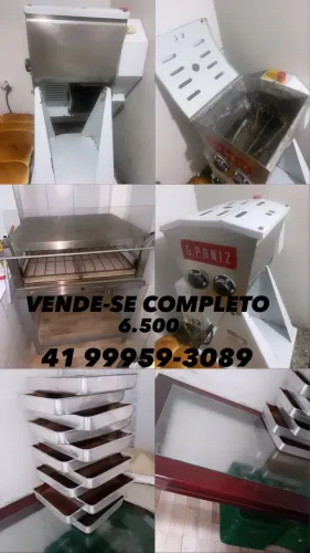 Forno Industrial, Masseira, mesa de vidro e 20 formas