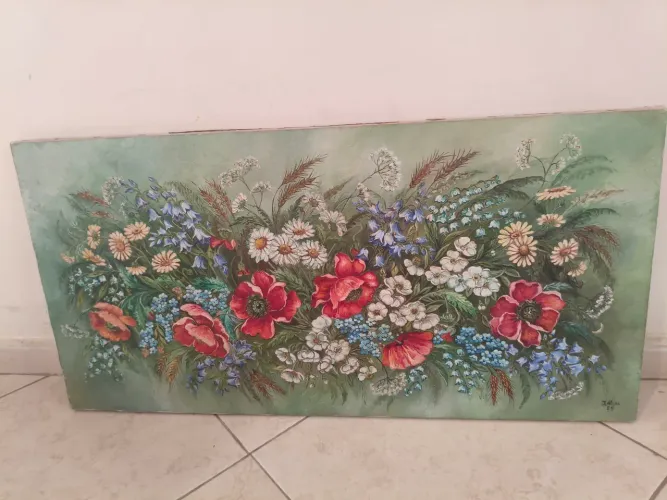 Pintura a óleo 100x50cm 