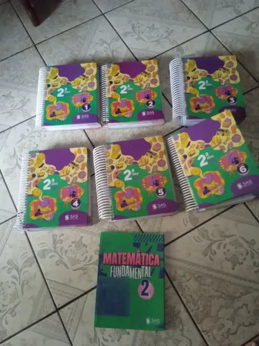 LIVROS SAS VOLUME 1 A 6 + MATEMÁTICA FUNDAMENTAL usado(Edição 2025 2 ano do Ensino Médio)
