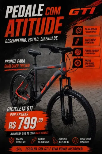 Bicicleta GTI em estado de zero