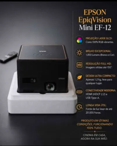 PROJETOR EPSON EPIC VISION MINI EF-12