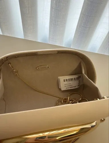 Bolsa zara clutch off-white