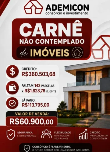 Carnê Ademincon - Imóveis não contemplado