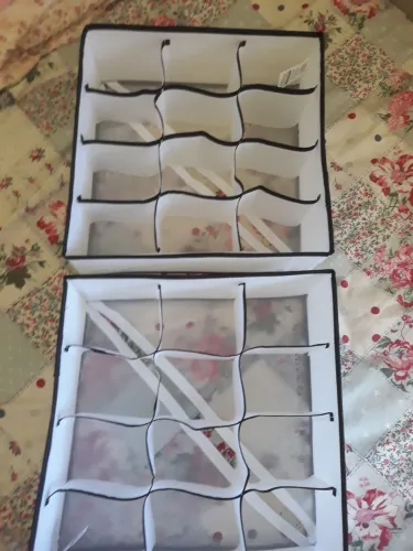 Kit dois organizadores de roupas íntimas 