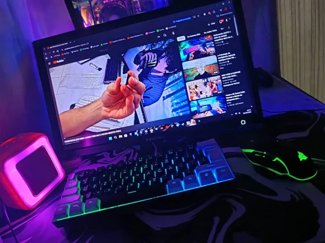 teclado semi mecânico 60%