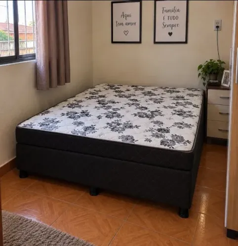 Cama Box Casal Com Colchão D28 (Produto Novo)