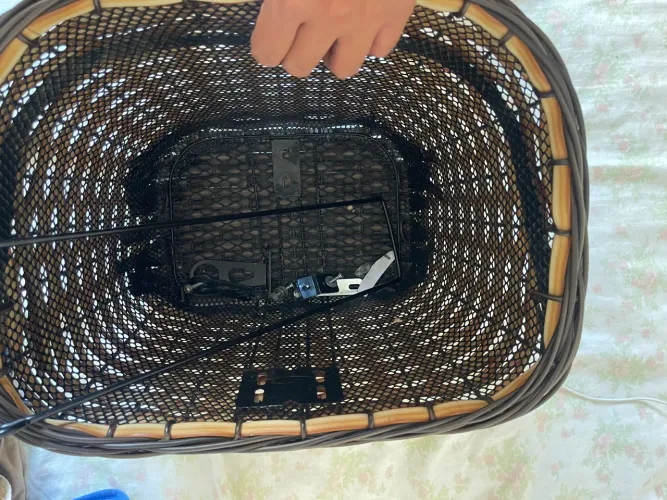 Cesta de bicicleta grande de vime Original