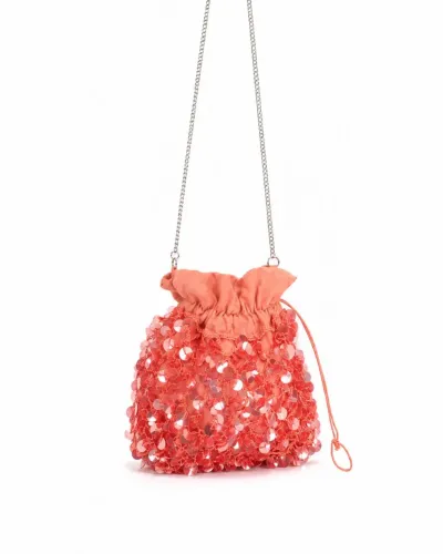 Bolsa Zara nova coral patês