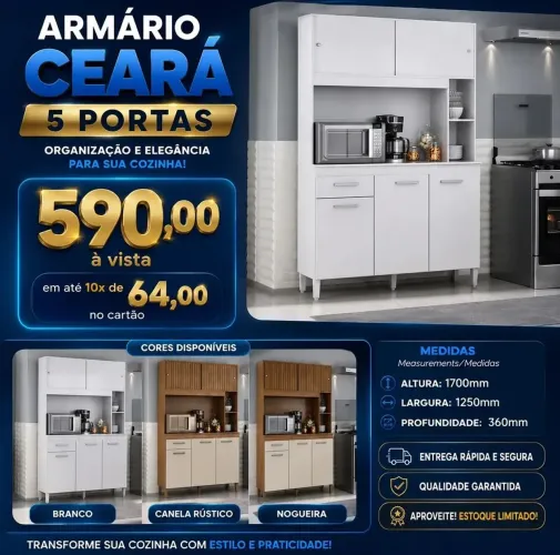 Armário Ceará 5 portas