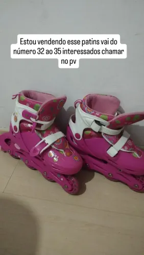 Patins semi novo