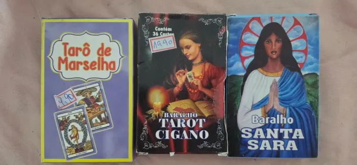 Conjunto de Oráculos, cartas, tarot/tarô