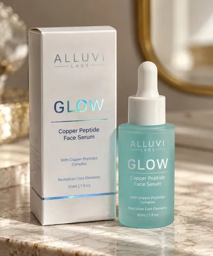 GLOW - Copper Peptide Face Serum | Alluvi Labs