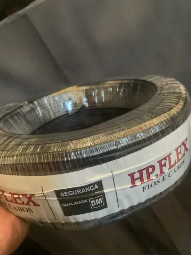 Rolo de fio flexível anti chamas 6MM com 100 metros lacrado de fábrica 