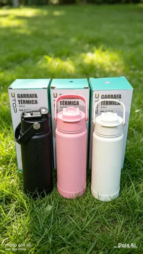 Garrafa térmica Unissex 600ml aço inox