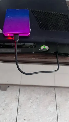 Hd externo com jogos de xbox 360 - 500gb