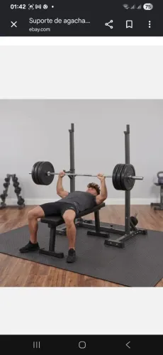 Suporte de barras de exercício academia