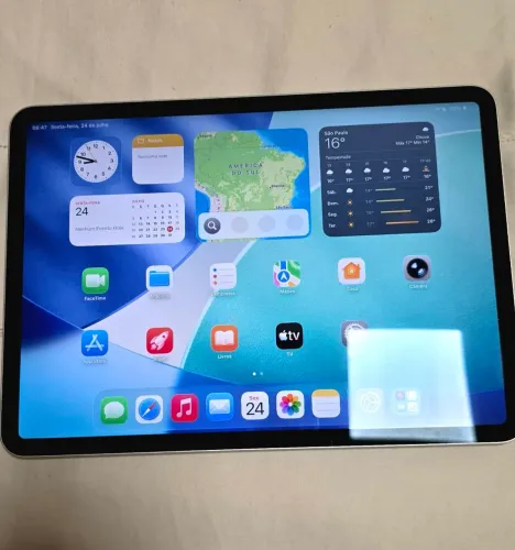 iPad Pro 11" M2 128GB Prata + Magic Keyboard Branca + Apple Pencil