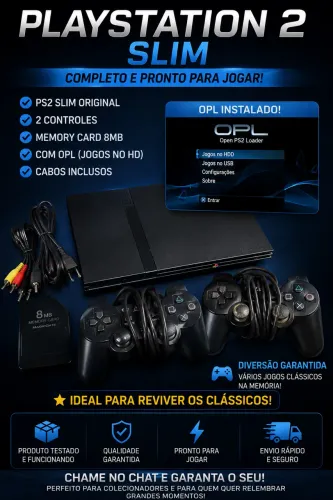 Vendo Ps2 slim completo