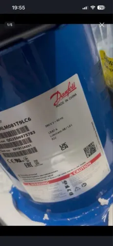 Compressor Danfuss 380 volts R22  Novo nunca usado