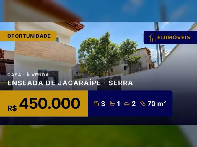 Casa Duplex 3 quartos na Enseada de Jacaraípe, ideal para famílias com crianças