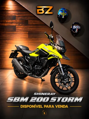SHINERAY SBM 200 STORM - Baixo Km - Impecável