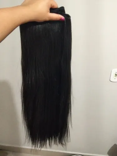 Aplique de cabelo semi-novo