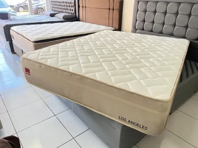 Torra Estoque! Colchão Queen Novo 158x198x32 Molas Marca Mannes Conforto Médio
