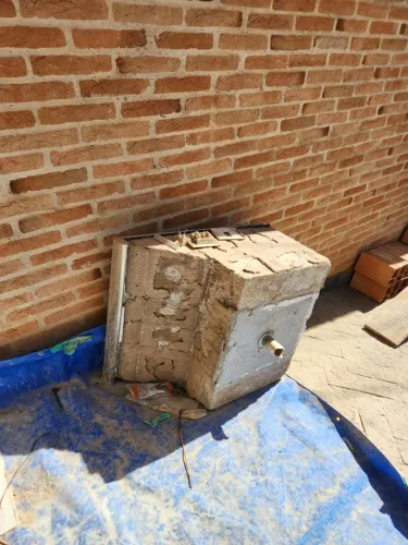 Tanque de alumínio fundido para área de serviço
