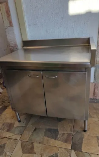 Balcão Industrial em Aço Inox com 2 Portas