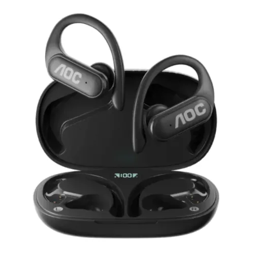 Fone de ouvido Earbuds Clip V5.4 Preto - AOC