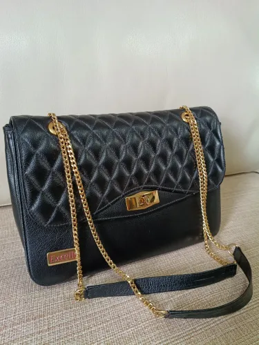 Bolsa feminina transversal couro legítimo