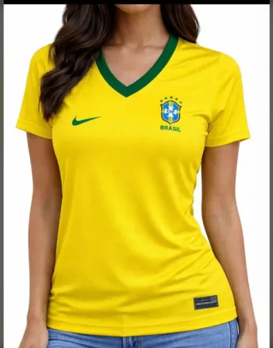 CAMISAS FEMININAS DO BRASIL GOLA V