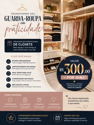 Organizando Guarda roupa