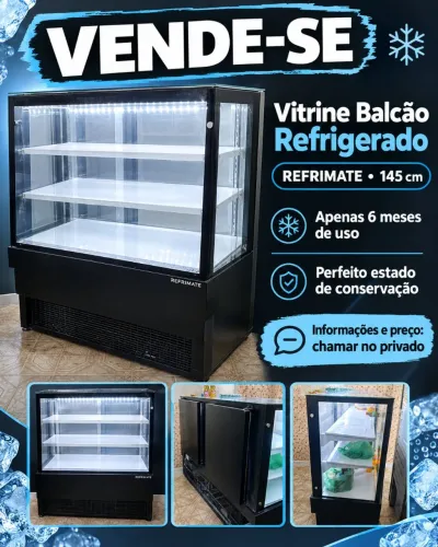Vitrine Balcão refrigerada